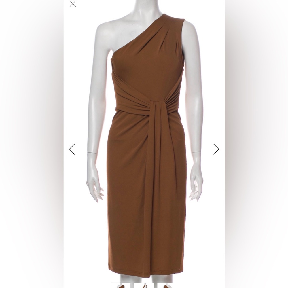 Michael Kors Strapless Brown Dress